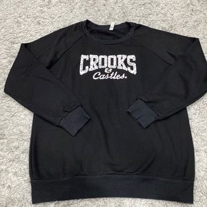 Womens Crooks & Castle Crew Neck Sweater (Size Medium)